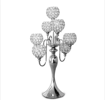 

Flower Vase Candlestick Wedding Decoration Table Centerpiece Flower Rack Road Lead candelabra sunmood67
