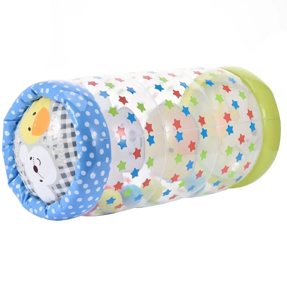 Crawling Plastic Training Roller Infant Inflatable Durable Roller Bao Exercise Early Learning Infants Toddlers Stimulation Growt
