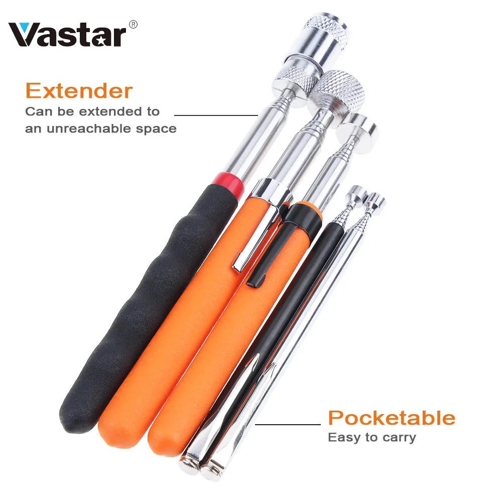 Портативная телескопическая Регулируемая магнитная ручка Vastar 1 шт.|Наборы ручных