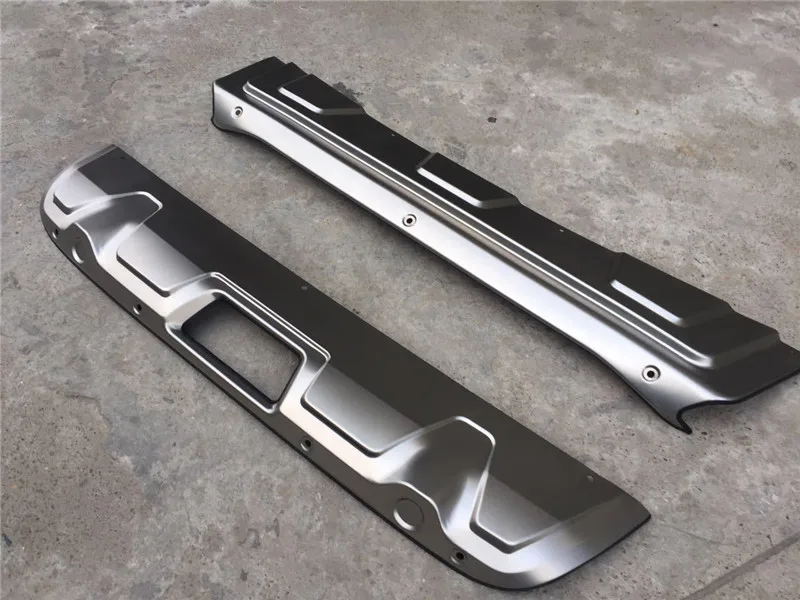 

car-styling Accessories Stainless Steel Rear Bumper Protector Skid Plate For Nissan Qashqai Dualis J11 2016 2017 2pcs