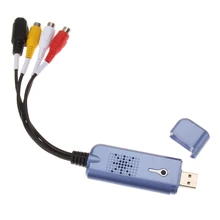 USB 2.0 Converter Audio Video Capture Grabber Adapter for Win XP 7 8 10 NTSC PAL High Quality