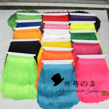 

5 Metros 30 CM de Comprimento Fita de Poliester Borda Franjas Guarnicao Do Laco Africano Diy Acessorios Cortinas de Palco Roupa