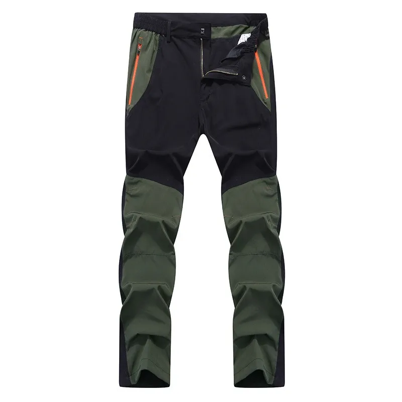 Mens al aire libre senderismo pantalones elásticos masculinos pesca Softshell deportes Sweatpants militar Tactical pantalones más tamaño