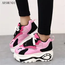 ARSMUNDI Women Shoes Sneakers Flats Zapatillas Woman Creepers Casual Shoes Increasing Heel Zapatos Mujer Platform M338 ARSMUNDI Women Shoes Sneakers Flats Zapatillas Woman Creepers Casual Shoes Increasing Heel Zapatos Mujer Platform M338