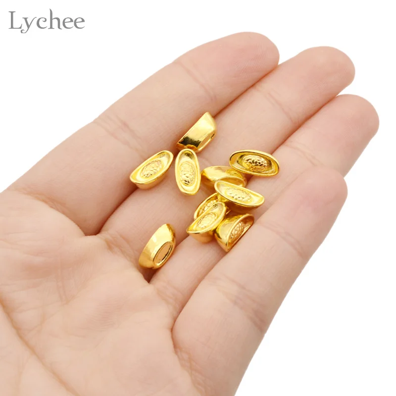 Us 1 79 10 Off Lychee 10pcs Chinese Style Mini Ingot Mascot Metal Craft Feng Shui Auious Lucky Money Gold Event Party Decoration In Lychee 10pcs Chinese Style Mini Ingot Mascot Metal Craft Feng Shui Auious Lucky Money Gold Event Party Decoration In Diy Decorations From