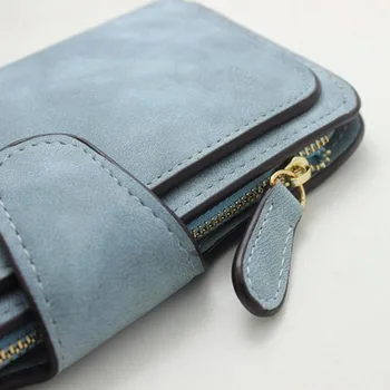 

Women Lady Girl Long Wallet Purse PU Buckle High Capacity Fashion For Money Card Coin Best Sale-WT