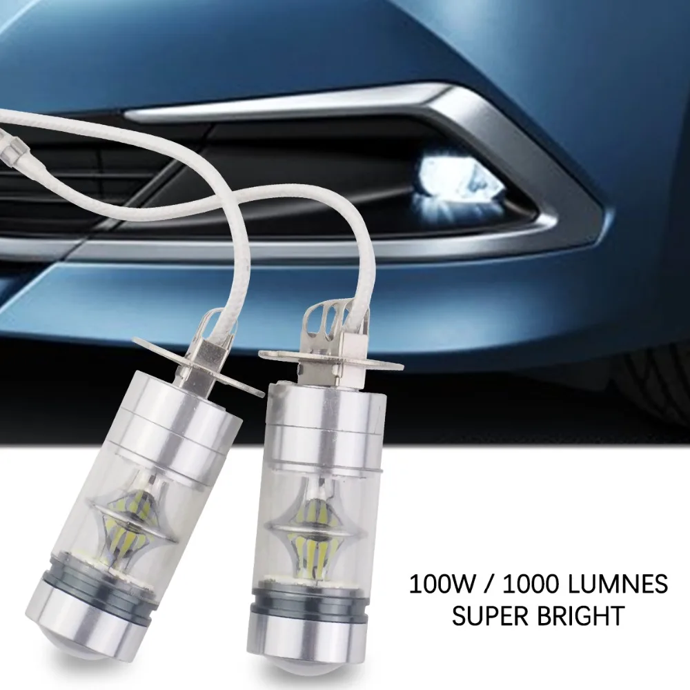 

2-Pack Car LED light car fog lamp vehicel fog lights daytime running light anti-fog lights H1 H3 H7 H8 9005 z35