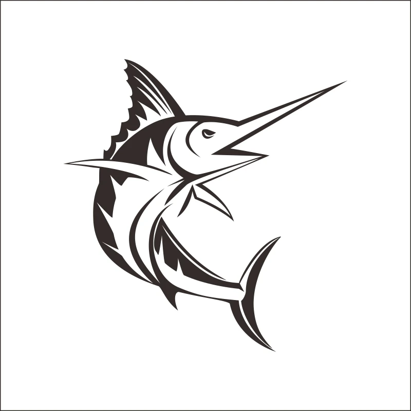 DCTAL Fishing Sticker pesca Carp Hunter pesca barco peces etiqueta Decal Posters etiquetas engomadas de la pared Fisher etiqueta
