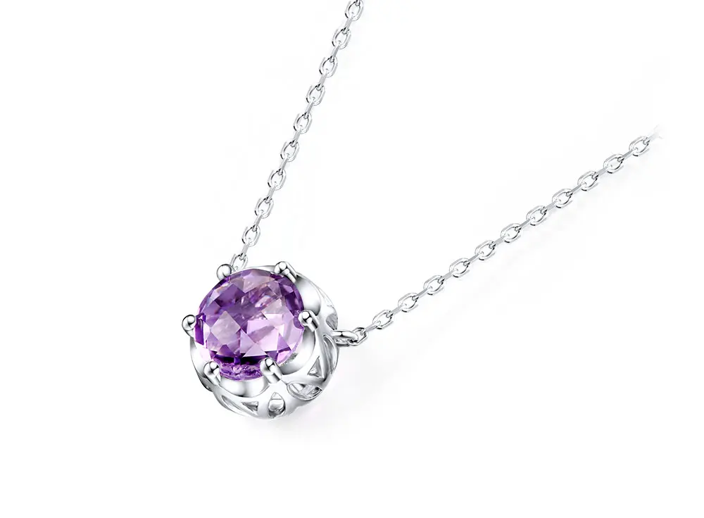 silver amethyst pendants CASN00790SB-1 (1)