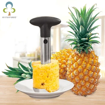 Knife Kitchen Tool Stainless Fruit Pineapple Corer Slicer Peeler Cutter Parer Best Selling Pineapple Slicers GYH