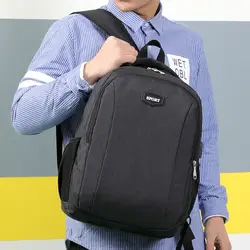 2019 Новый USB зарядка, Модный водонепроницаемый мужской рюкзак для отдыха, путешествия, школьный рюкзак, спортивная сумка, школьная сумка