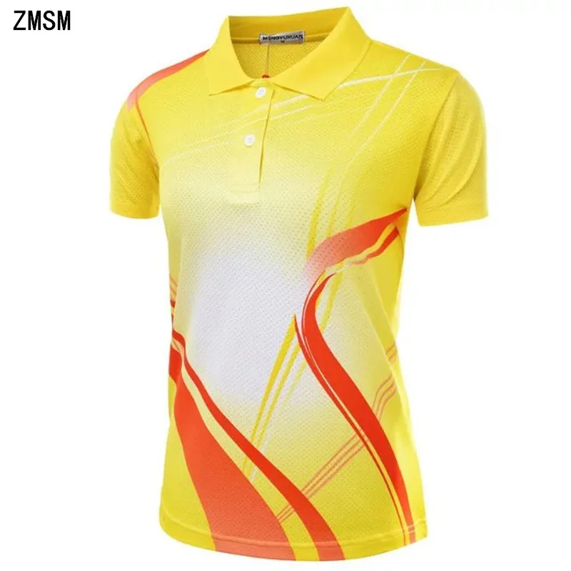 ZMSM Quick Dry Breathable Turn down collar Women's Tennis Shirts ...