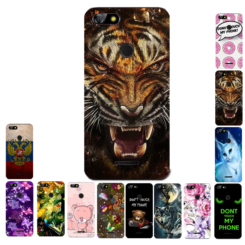 

For BQ 5500L ADVANCE Cartoon Tiger Animal Print TPU Case Cover Shell Housing Bag for BQ-5500L ADVANCE SPARTAK EDITION