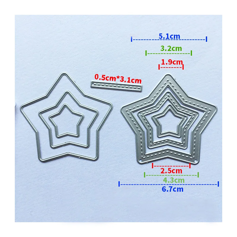 Штампы для скрапбукинга звезда стежок рамка для резки металла новые штампы для рукоделия штампы высечки трафарет бумажный шейкер для изготовления карт