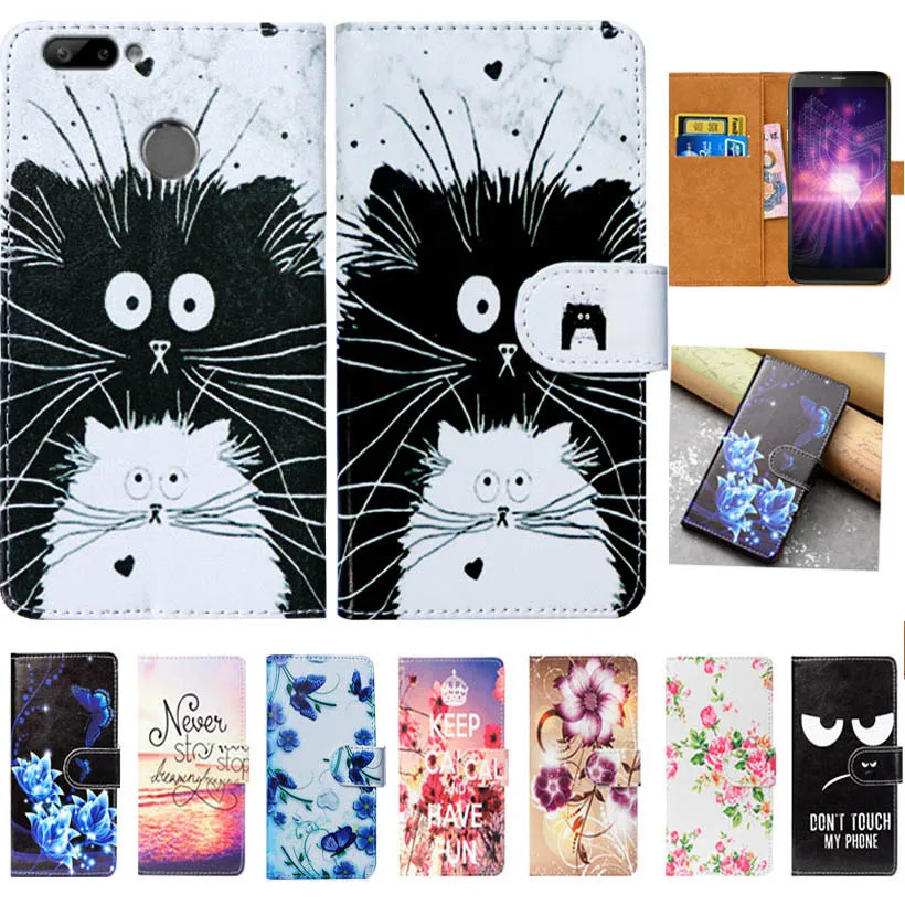 

For Irbis SP571 SP517r SP517b SP517s Case High Quality Pu Leather 5.7" Print Flip Wallet Case Cover For Irbis SP571 Book Case