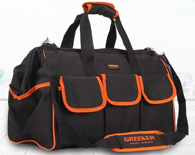 

CAMMITEVER Large Oxford Tool Bag Satchel Drill Wrench Screwdriver Network Repairing Waterproof Fishing Hiking DIY Hand Tool Kit