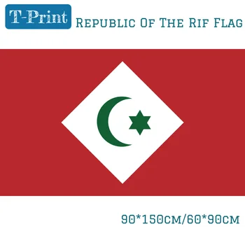 

3x5 Feet 90*150cm 60*90cm Republic Of The Rif Flag 100D Polyester banner