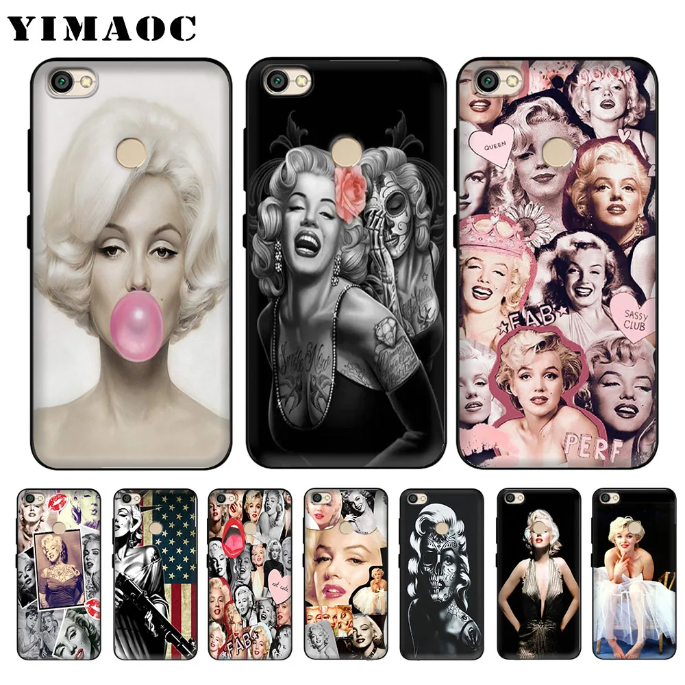 

YIMAOC Marilyn Monroe Soft Case for Xiaomi Redmi 4A Note 4X 5 Plus 5A Pro Prime