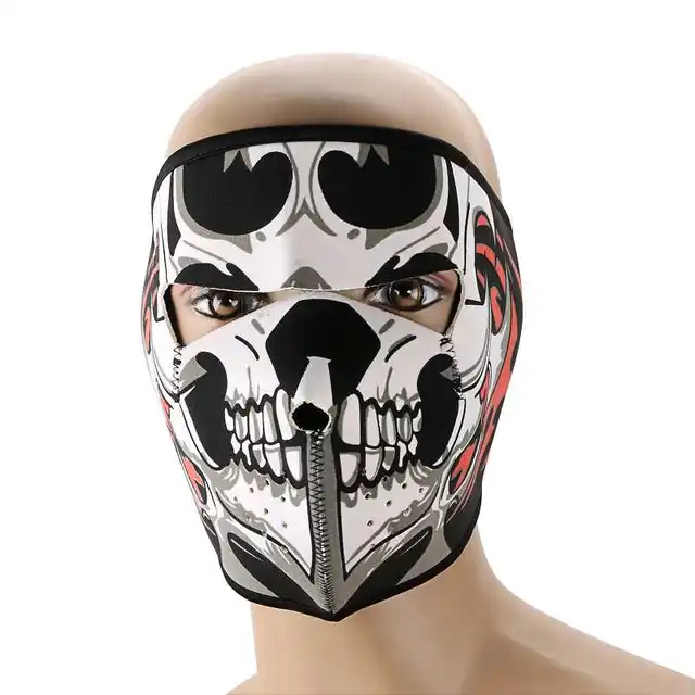 Buy Printed Skull Face Mask Scary Skull Skeleton Mask