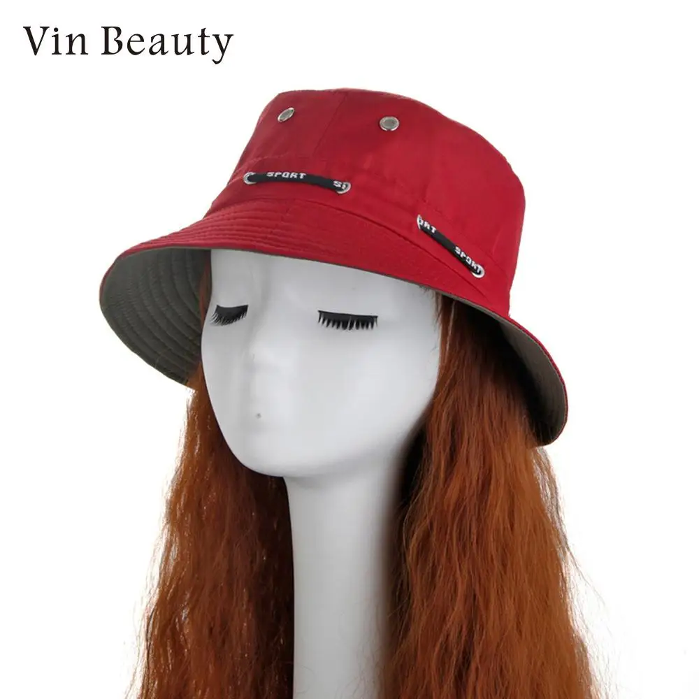 

Hats Cotton Bucket Hat Fisher Cap Adjustable Adult Sun Hat Cool Outdoor Fashion Summer