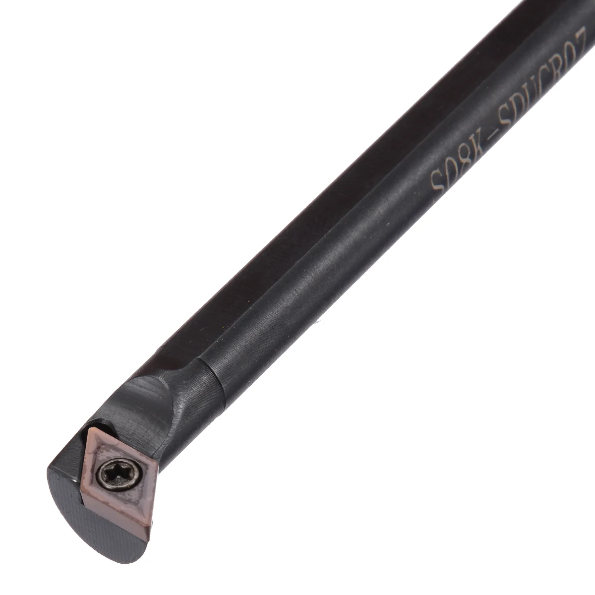 125mm Right Hand S08K-SDUCR07 Boring Bar + DCMT0702 Lathe Tuening Tool Carbide Insert + Wrench