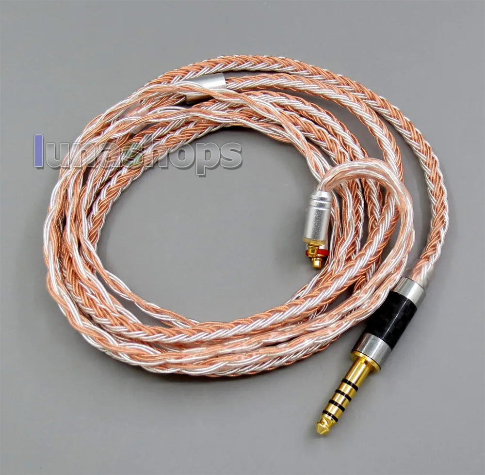 

4.4mm Balanced 16 Cores OCC Silver Mixed Headphone Cable For Shure SE215 SE315 SE425 SE535 SE846 LN005821