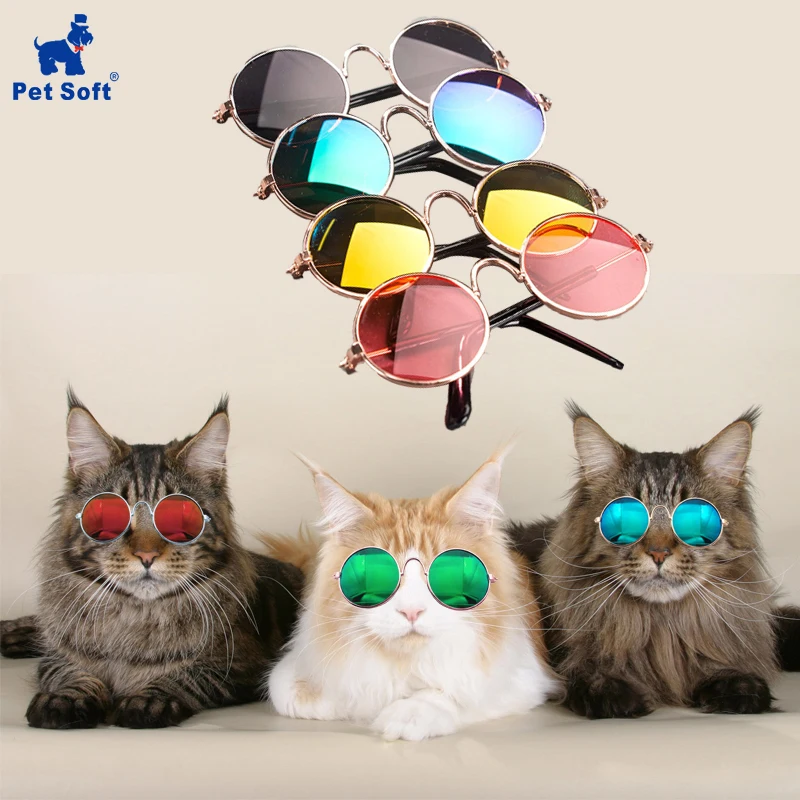 

Pet Soft Pet Cat Glasses Dog Glasses Pet random color For Little Dog Cat Eye-wear Dog Sunglasses Photos Pet Products