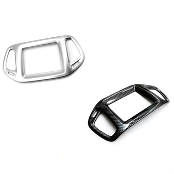 

2017 2018 For Jeep Compass Interior Accessories Dashboard Console GPS Navigation Display Cover Frame Trim ABS 1 Piece