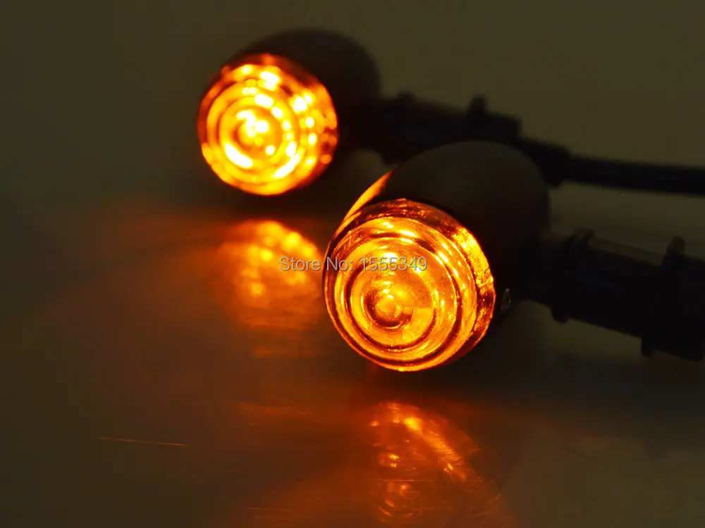 4x черный корпус 12 В мотоциклетные пули поворотники индикаторы для Harley Dyna Bobber Chopper Sportster Honda Yamaha Kawasaki