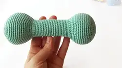 Вязаная крючком погремушка armigurumi dumbell Номер модели 846