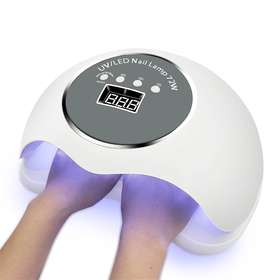 Светодиодный/УФ светильник для сушки ногтей 72 Вт с датчиком движения|uv nail dryer|nail