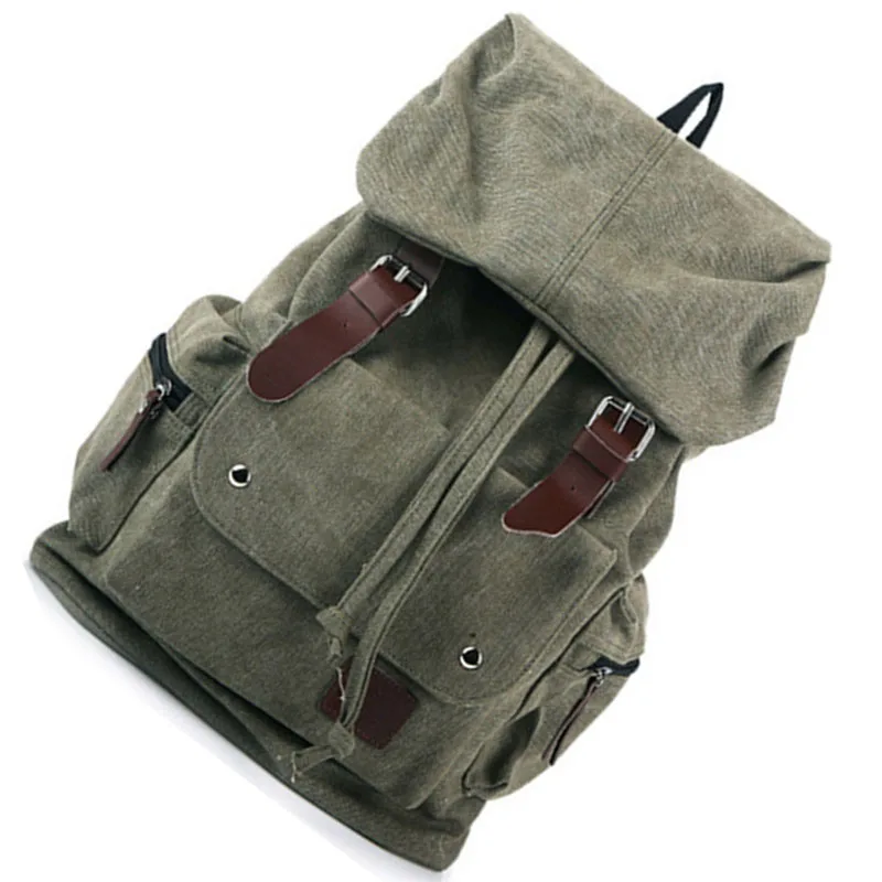 Модный мужской рюкзак, винтажная Холщовая Сумка на плечо, рюкзак, школьная сумка, дорожная сумка