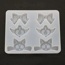 Where Can I Buy Cartoon Cat Bowtie Heart Wing Pendant Silicone Mold UV Resin Mold Jewelry Tools Cheap