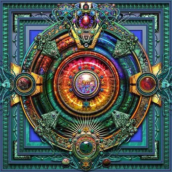 

Mandala 5D DIY Square Diamond Painting Cross Stitch Kits Full Drill Ribbon Pasted Embroidery Pattern Wall decor ST497