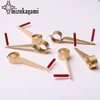 Golden Metal Geometric Whistle Earrings Base Connectors 46*11mm 6pcs/lot For DIY Exaggerated Jewelry Earrings Making Accessories ► Photo 3/6