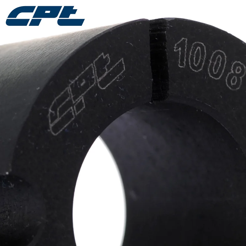CPT 1008 коническая втулка замка, диаметр отверстия 8-25 мм, два набора винтов в комплекте, черная фосфатная поверхность, чугунный материал GG20