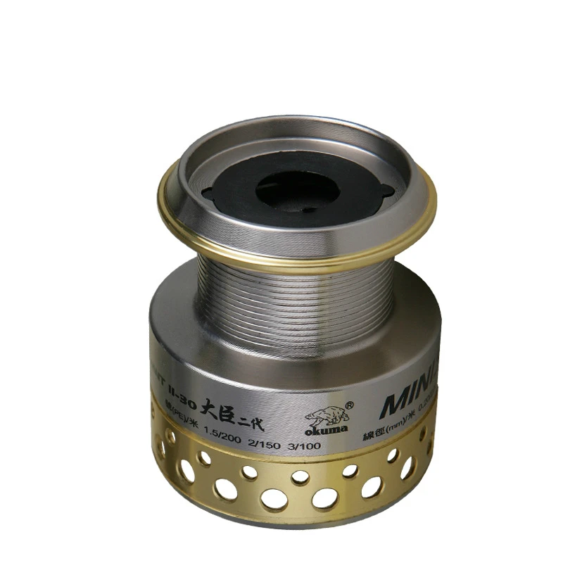 US $127.81 OKUMA MNT II Distant Wheel Metal Head 41BB Spinning Reel High Strength Line Winder Carp Lure Fishing Reel Coil Fishing Gear