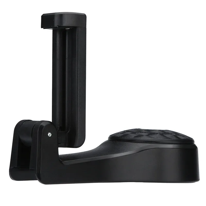 Kongyide автомобильный держатель Автомобильный подголовник крючок на спинку сиденья вешалка подставка-держатель для сотового телефона зажим инструмент для смартфона mar8 - Цвет: Black