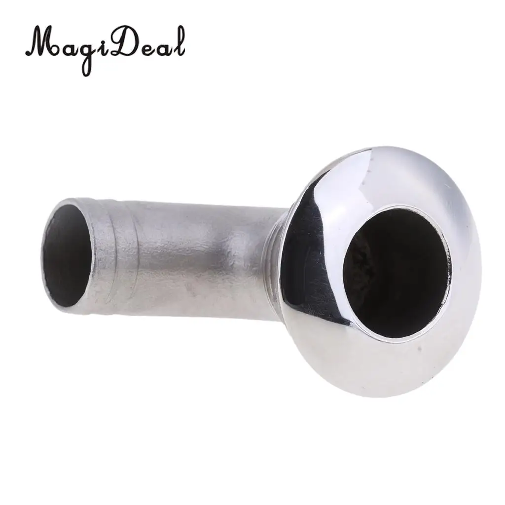 MagiDeal 25mm 316 Stainless Steel Boat Deck Drain Scupper 90 Degree Water Sports Rowing Boats for Kayak Canoe Rafting Boating