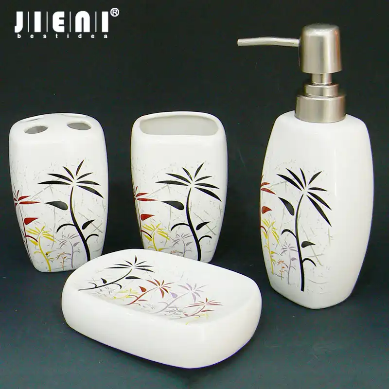 Porcelain Bathroom Accessories Set Chinese Style Sanitary Ware Porcelain Bathroom Accessories Set