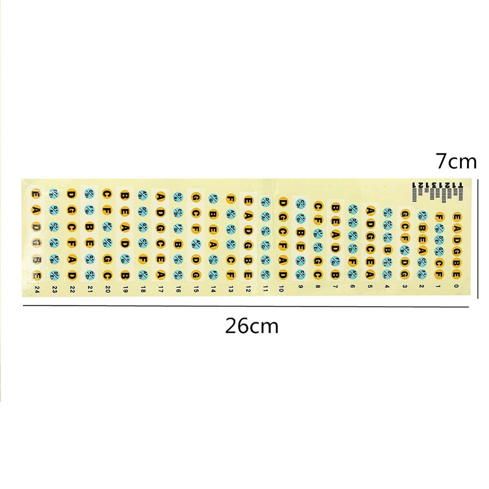 2 шт. гитарные наклейки на гриф 6 строк нот этикетки гитары Лада весы наклейки для бас аксессуары для электрогитары