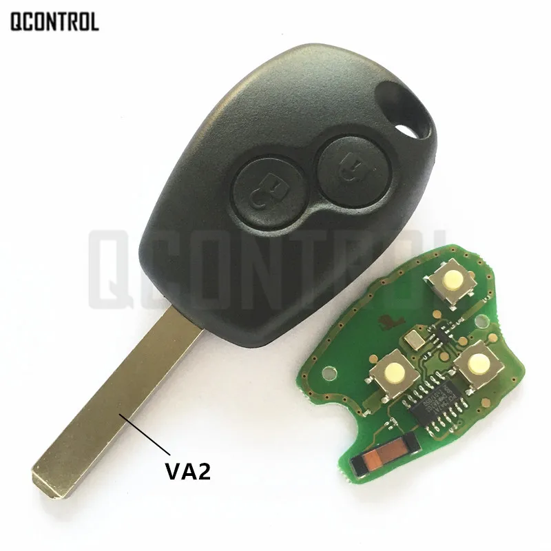 QCONTROL Автомобильный Дистанционный ключ Костюм для Renault Clio Scenic Kangoo Megane PCF7946/PCF7947 чип