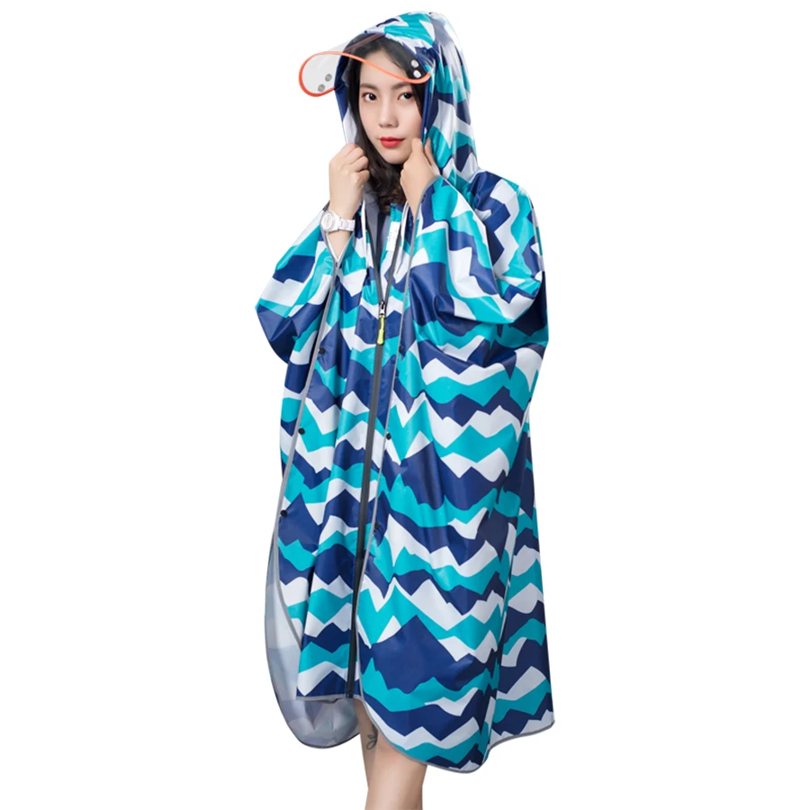 

PVC Raincoat Women Waterproof Poncho Nylon Dot Rain Cover Cape Woman's Coat Jackets Pluie Ladies Raincoats With Hood RBY036