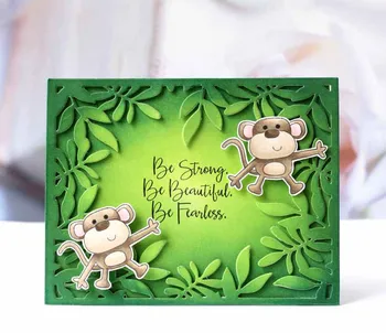 

KLJUYP Leaves Frame Metal Cutting Dies Stencils for DIY Scrapbooking/photo album Decorative Embossing DIY Paper Cards