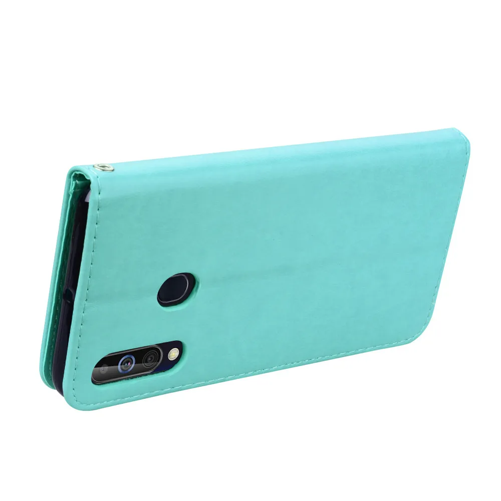 For Samsung Galaxy A60 Case Flip 6.3 inch 3D Flower Pattern Leather Wallet Case on for SAMSUNG Galaxy A60 A 60 SM-A6060 Cover