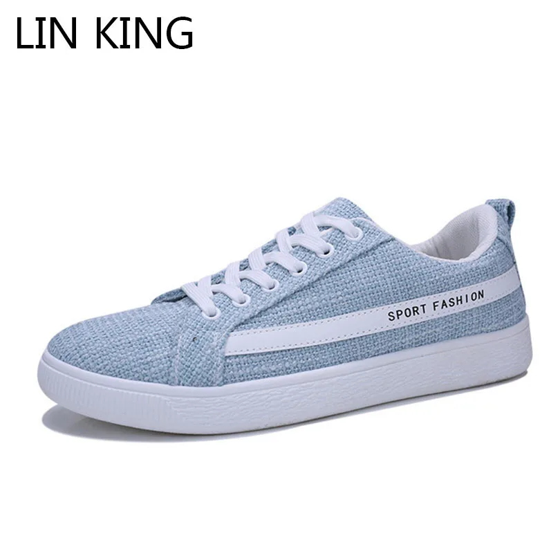 LIN KING Korean Style Breathable Men Casual Shoes Fashion Lace Up Low Top Man Outdoor Sneakers Comfortable Students Sports Shoes LIN KING Korean Style Breathable Men Casual Shoes Fashion Lace Up Low Top Man Outdoor Sneakers Comfortable Students Sports Shoes