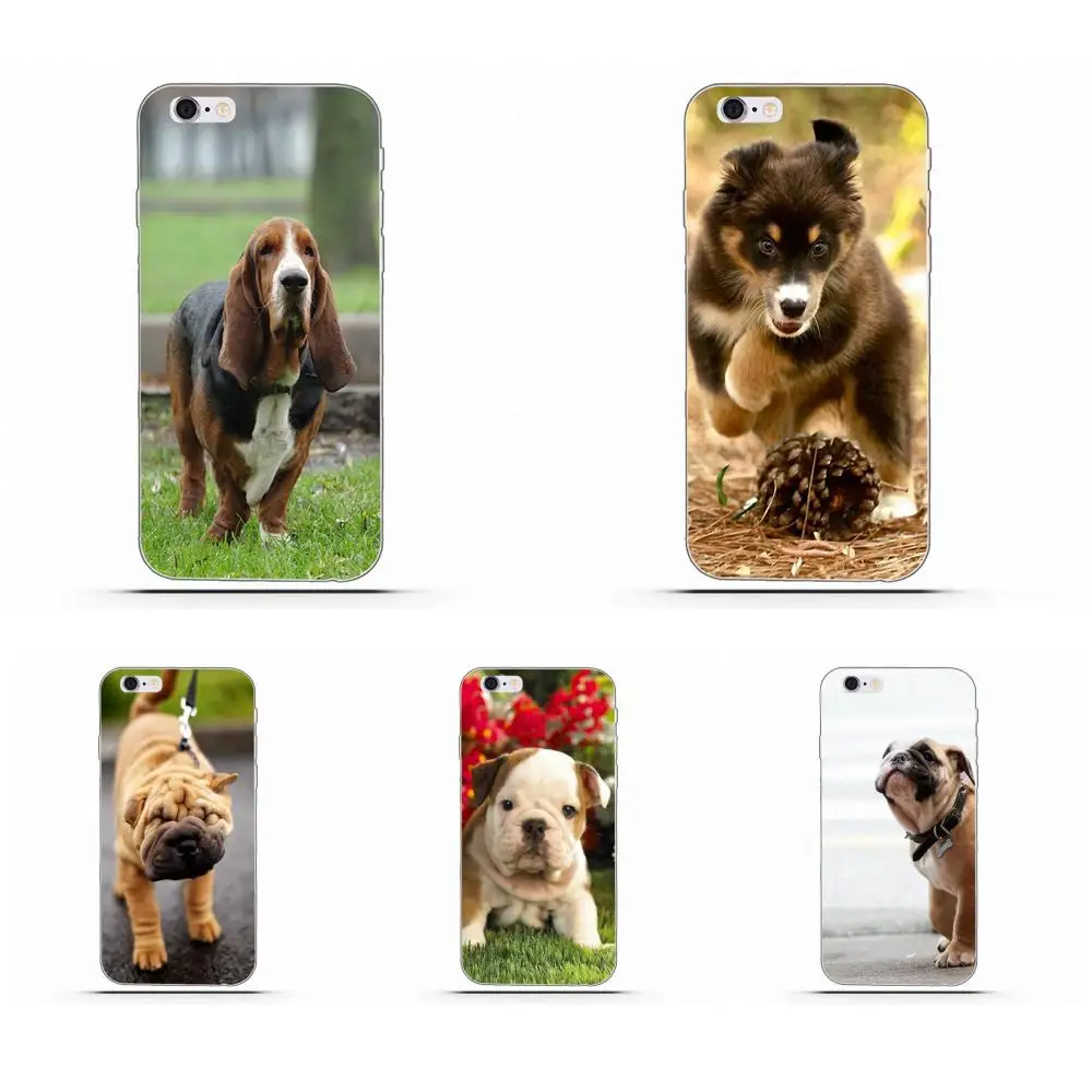 Чехол Wexoeq из ТПУ для Sony Xperia Z Z1 Z2 Z3 Z4 Z5 compact Mini Premium M2 M4 M5 T3 E3 E5 XA shar pei cute dog | Мобильные