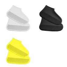 1 пара обуви покрытие непромокаемые сапоги Многоразовые водонепроницаемые защитные Детские Взрослые для наружного нескользящего износостойкого силикона