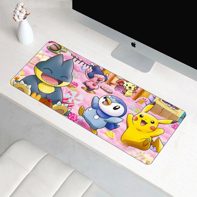 

SIANCS 60*30CM XL Large Pokemons mouse pad Gamer Gaming Computer padmouse lock edge Anti-Slip Mat for PC computer laptop