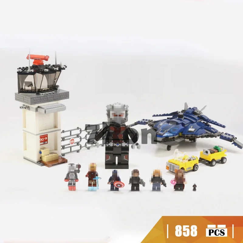 

07034 Compatible with Lego blocks super hero Airport Battle Captain Civil War Model building toys hobbies bricks for children